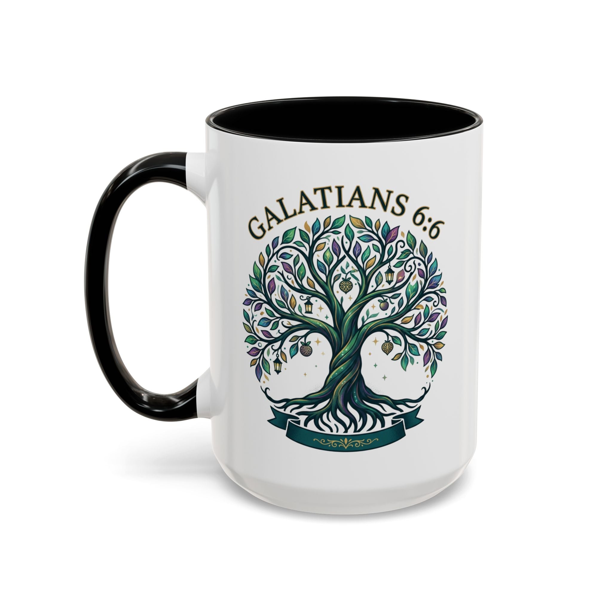With Godliness There Is Contentment Christian Mug