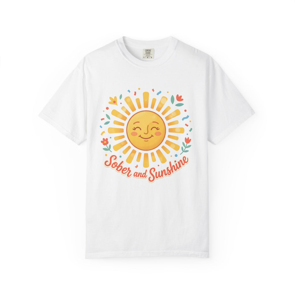 Sober & Grateful Heavyweight T-Shirt – Sunrise Graphic