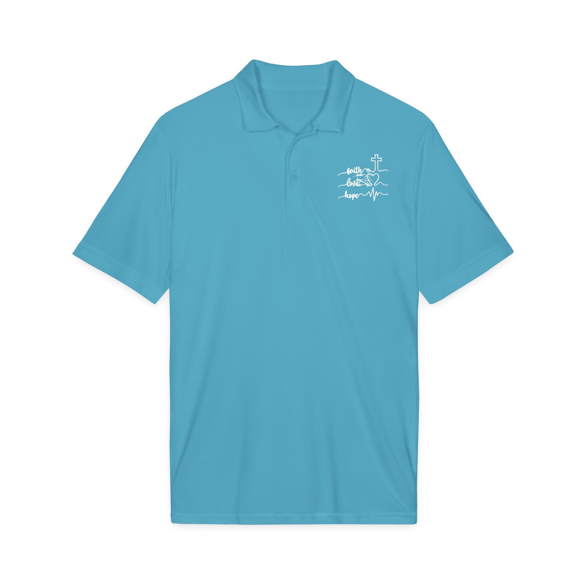 Faith Heartbeat Christian Polo Shirt – Lightweight Performance