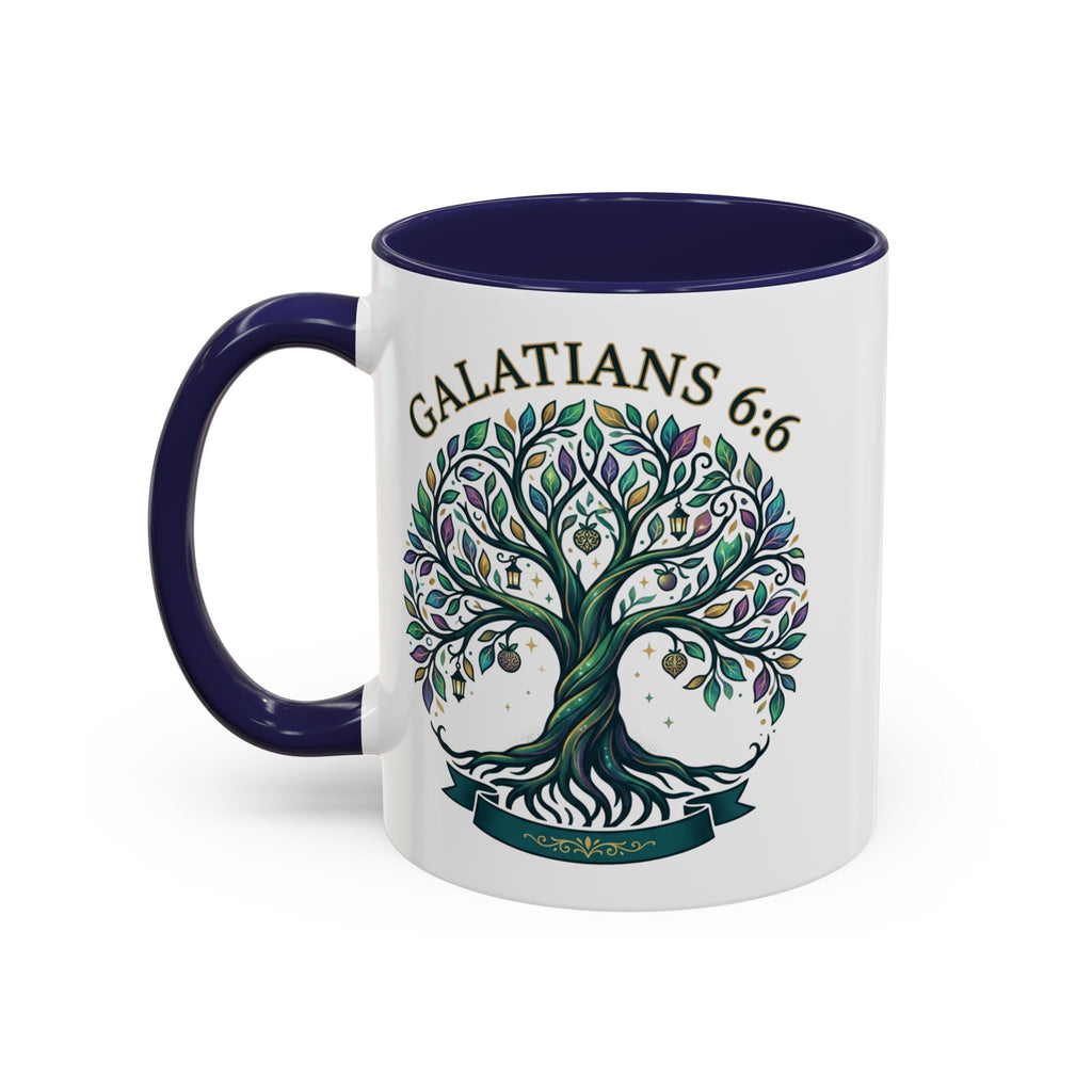 With Godliness There Is Contentment Christian Mug