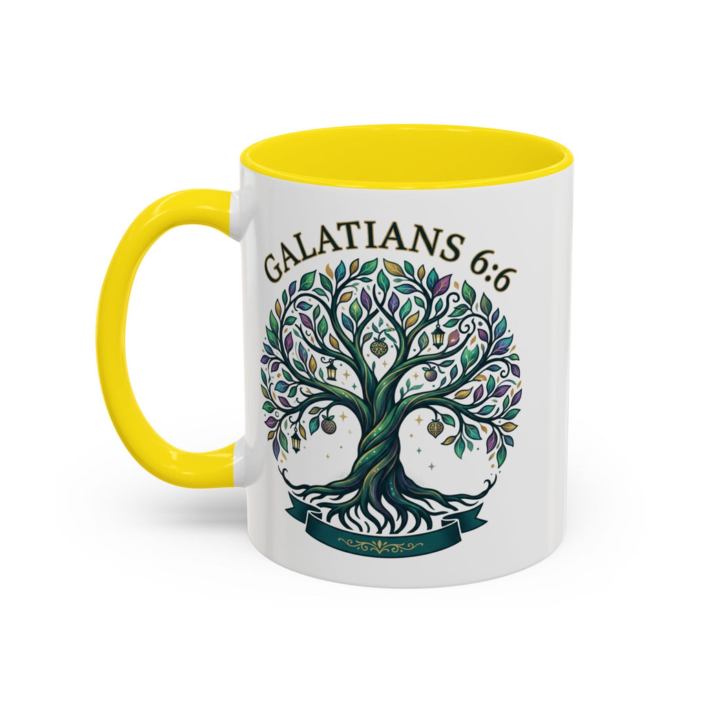 With Godliness There Is Contentment Christian Mug
