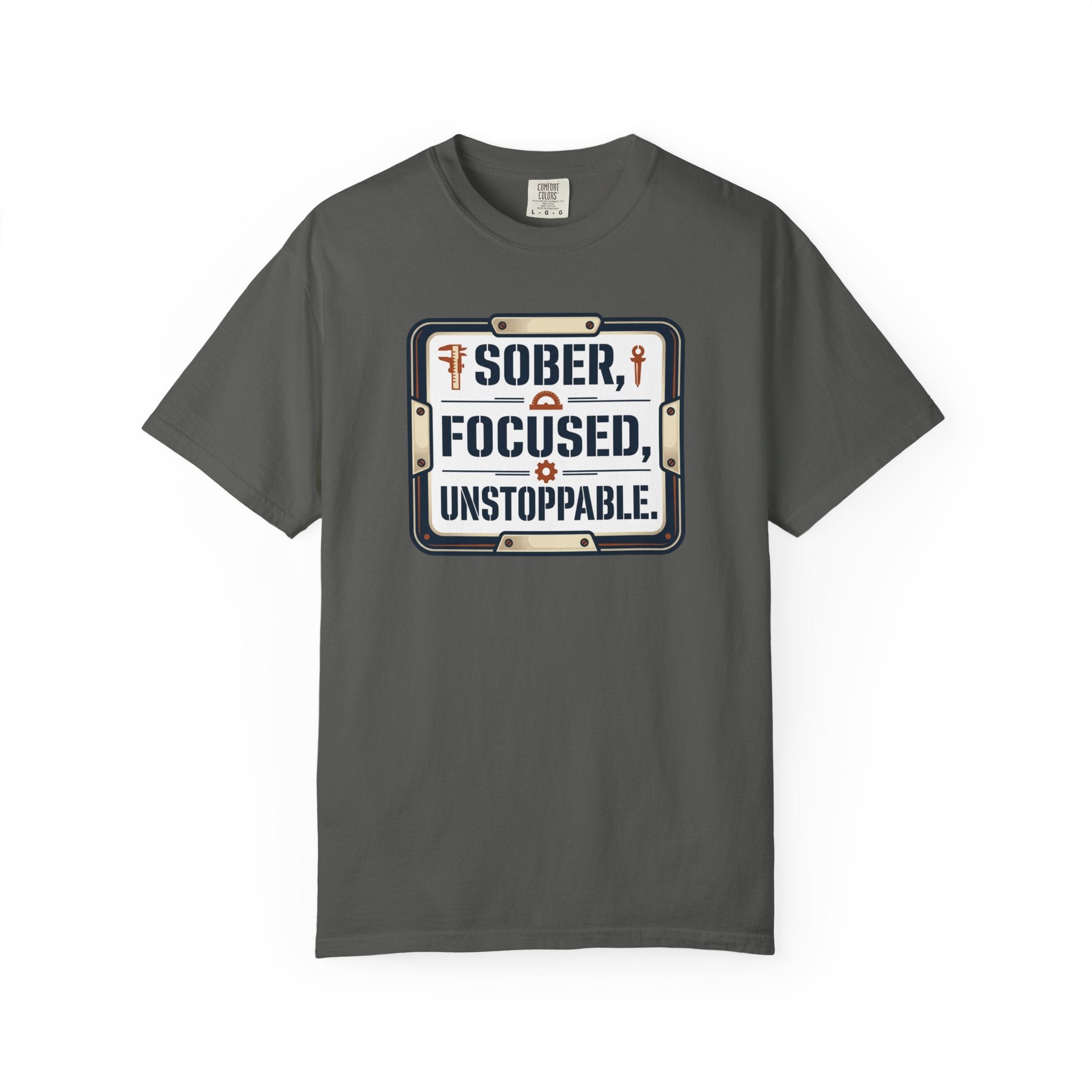 Sober Focused Unstoppable Graphic Tee – Relaxed Fit