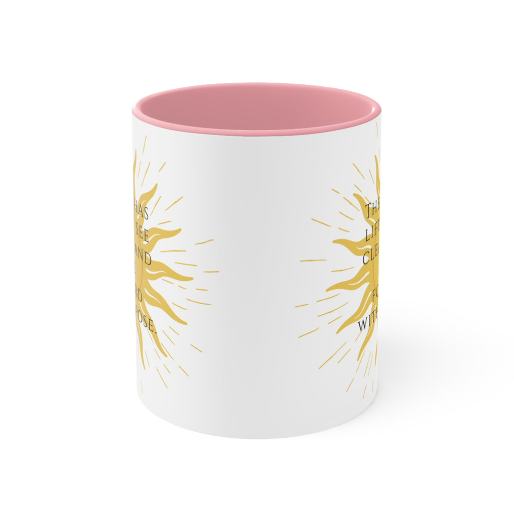 Sober Clarity Ceramic Accent Mug – Mindful Daily Reminder