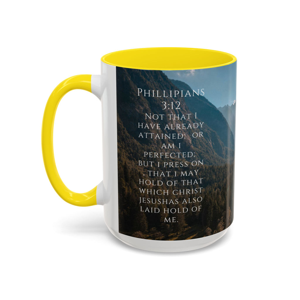 Philippians Bible Verse Mountain Mug – Ceramic Accent Cup