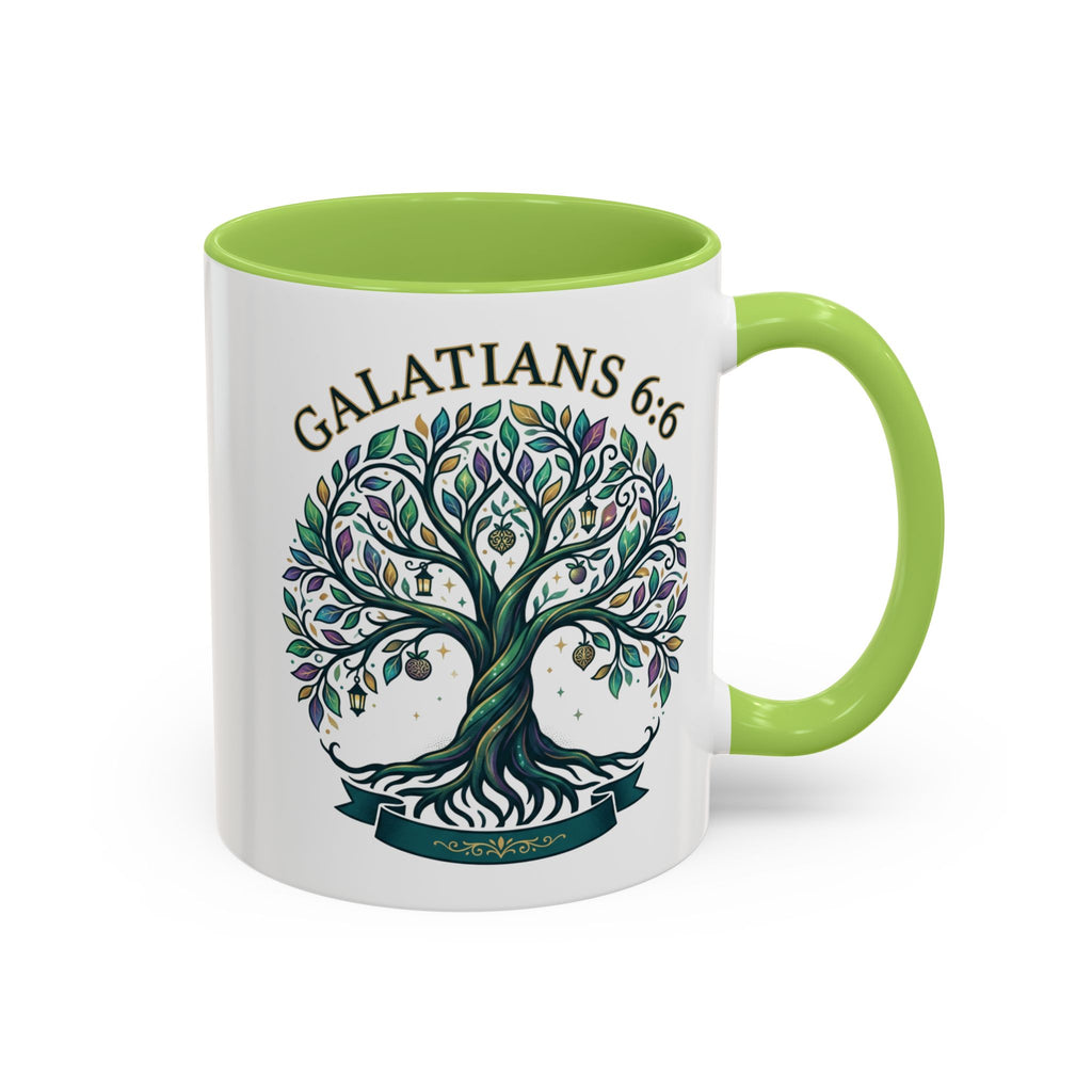 With Godliness There Is Contentment Christian Mug