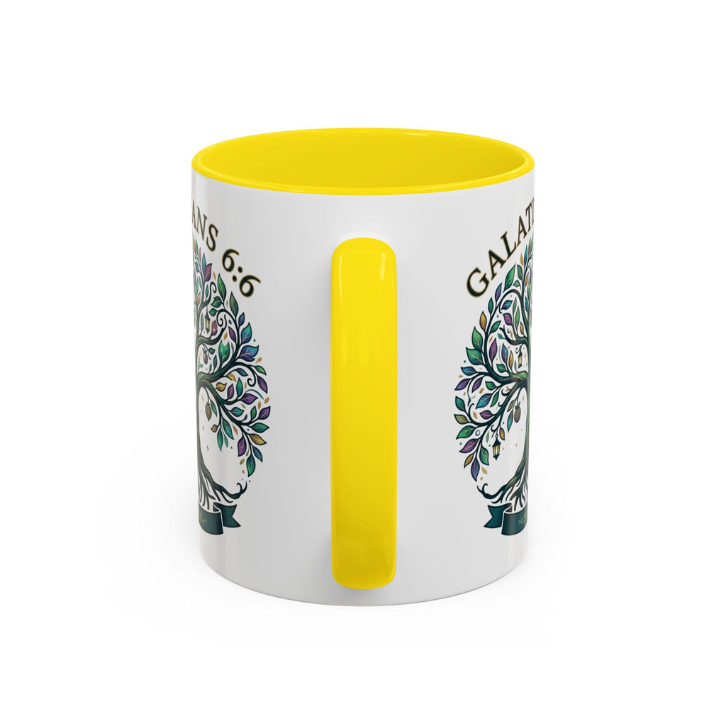 With Godliness There Is Contentment Christian Mug