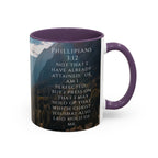 Philippians Bible Verse Mountain Mug – Ceramic Accent Cup