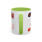 Motivational Sticker Collage Coffee Mug – Ceramic Accent
