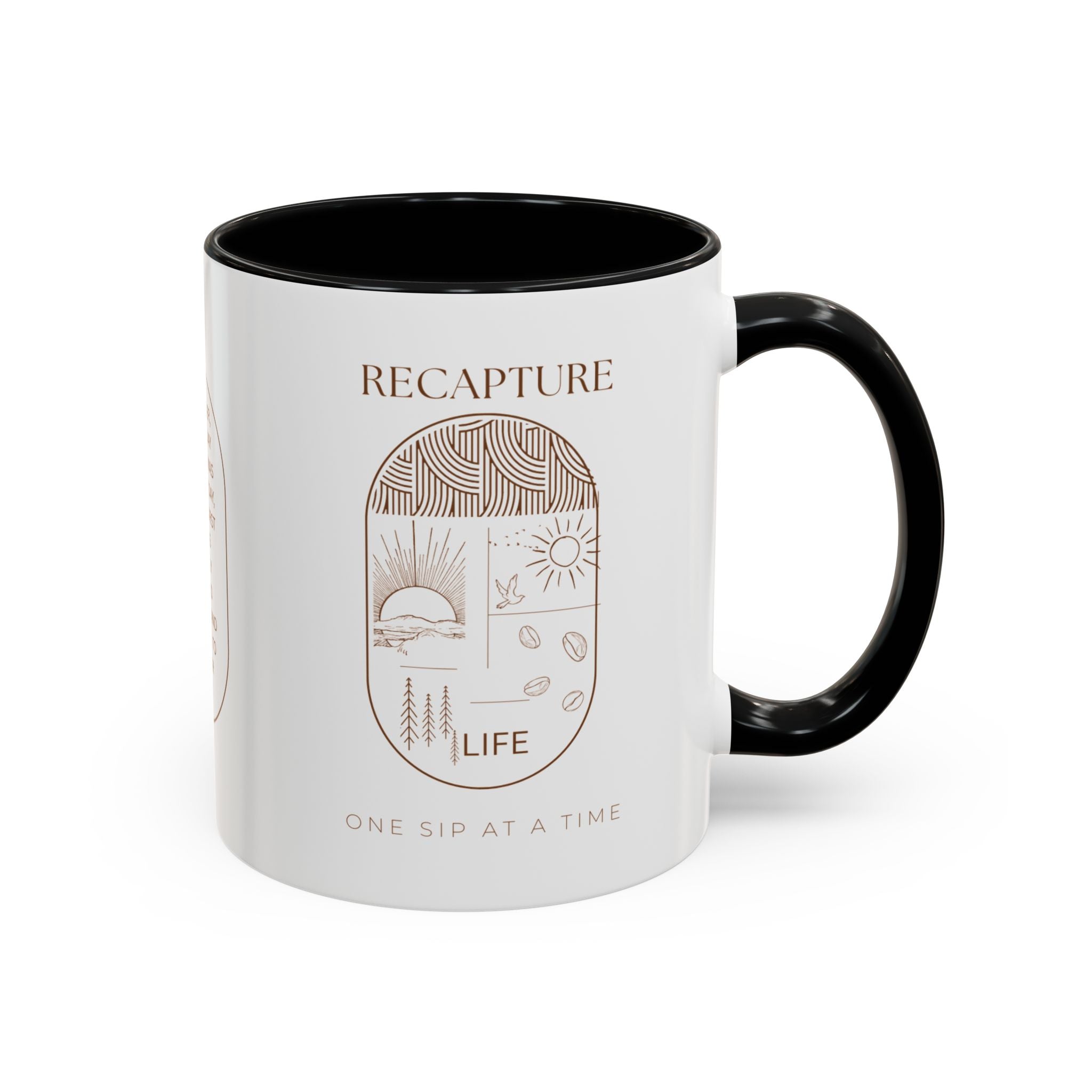 Thankful for Being Sober Recovery Accent Coffee Mug