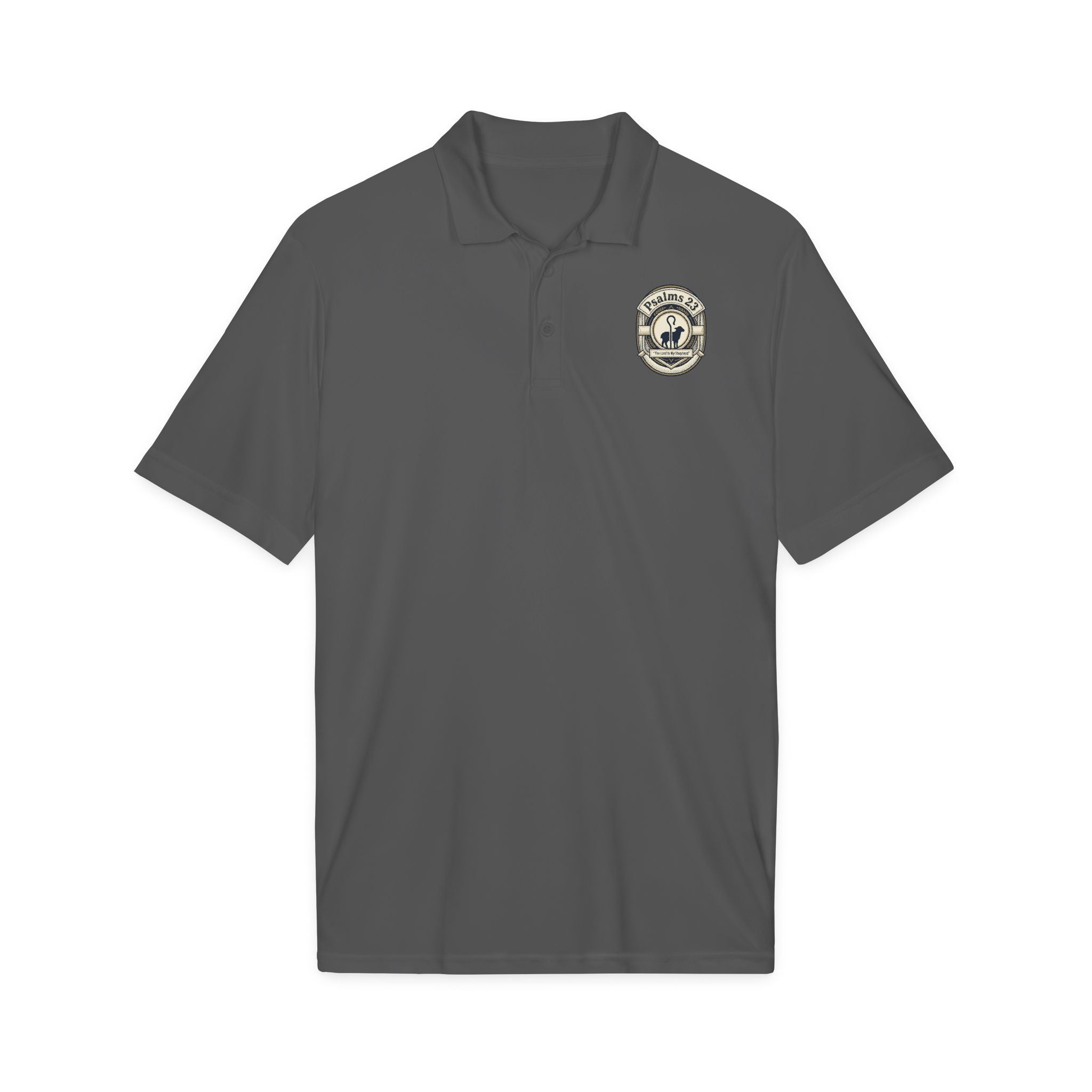 Psalms 23 Embroidered Polo Shirt – Lightweight & Quick-Dry