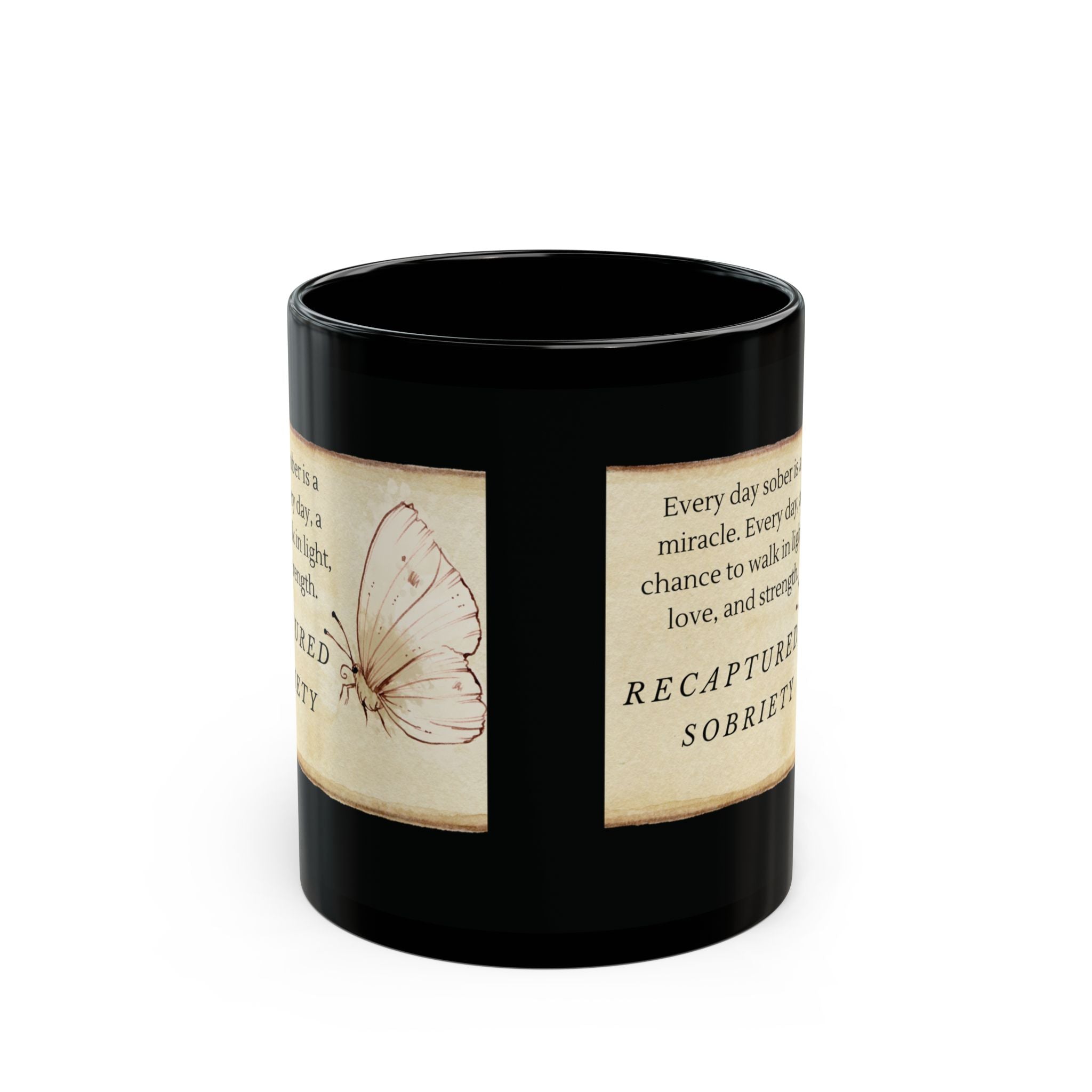 Sobriety Reminder Ceramic Mug – Inspirational Quote