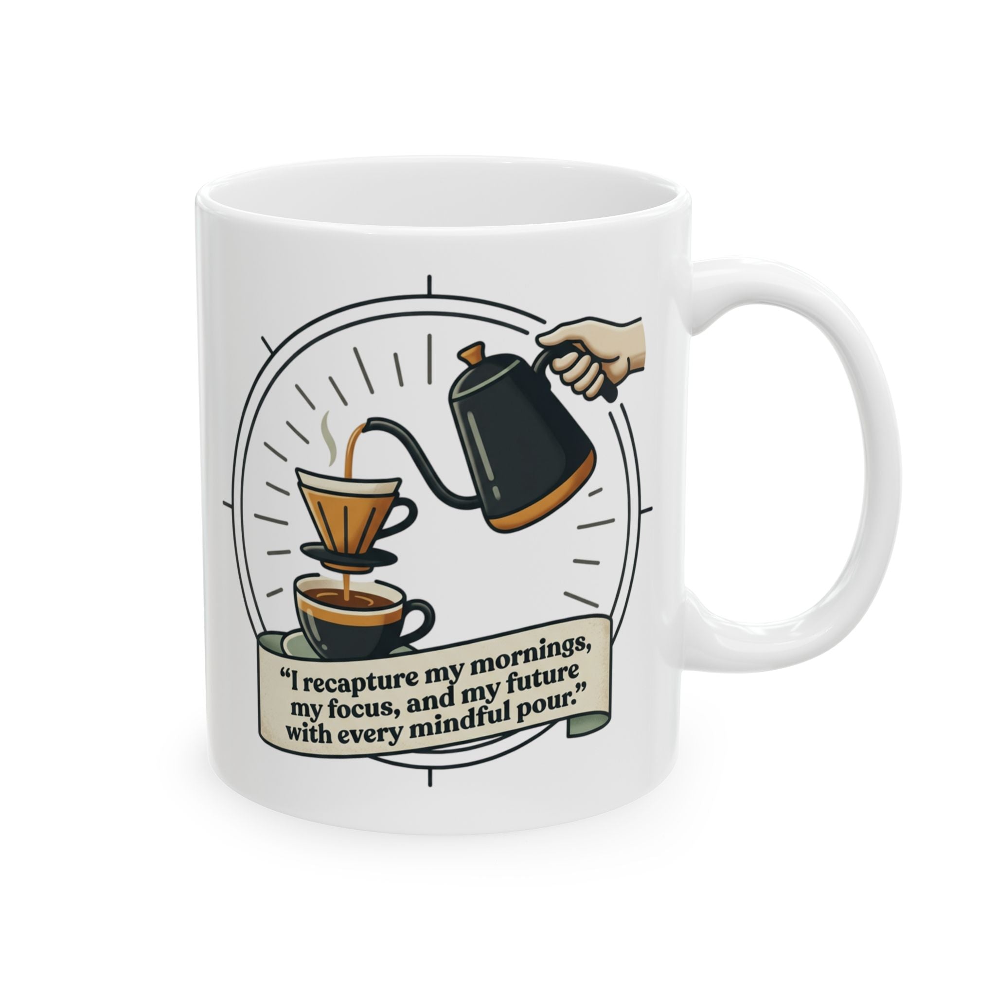 Coffee Mug — "My Opinions Are Like Swords" Illustrated Ceramic Mug (11oz & 15oz)