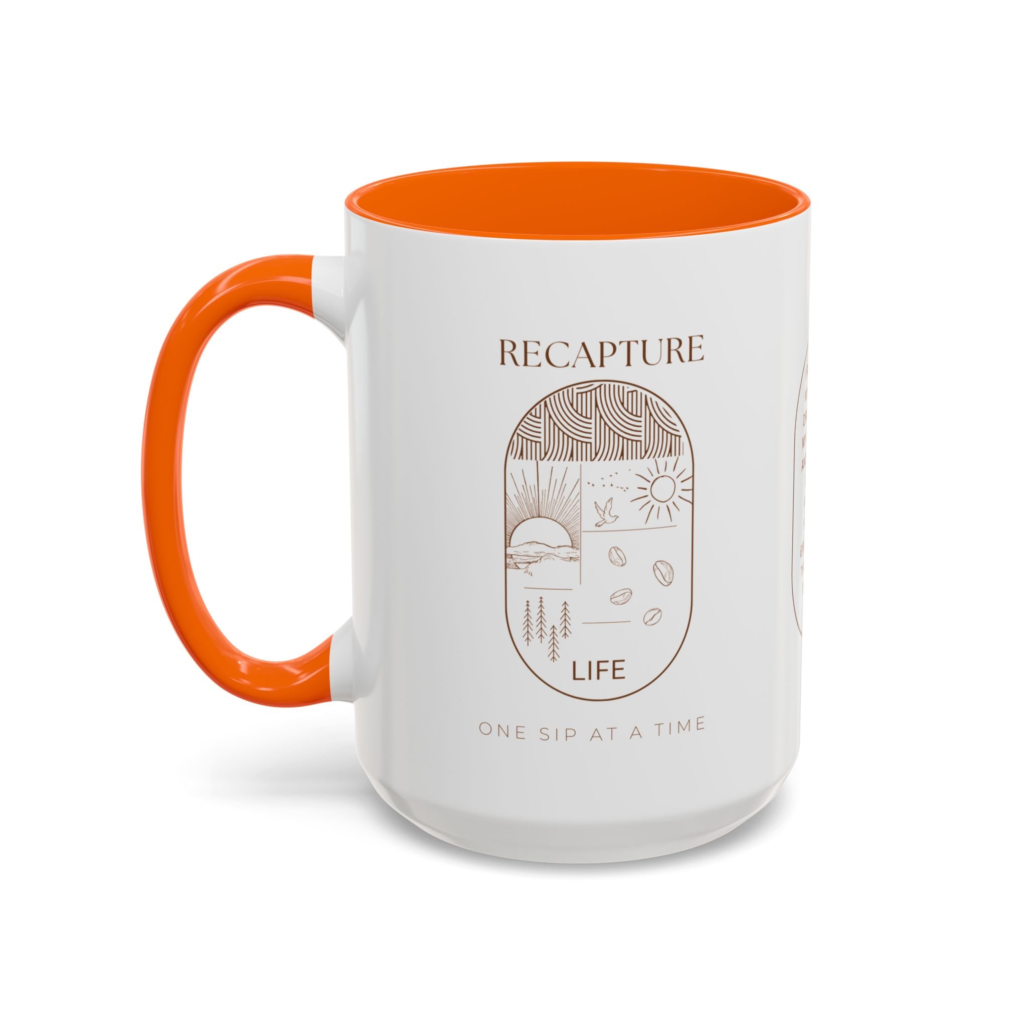 Thankful for Being Sober Recovery Accent Coffee Mug
