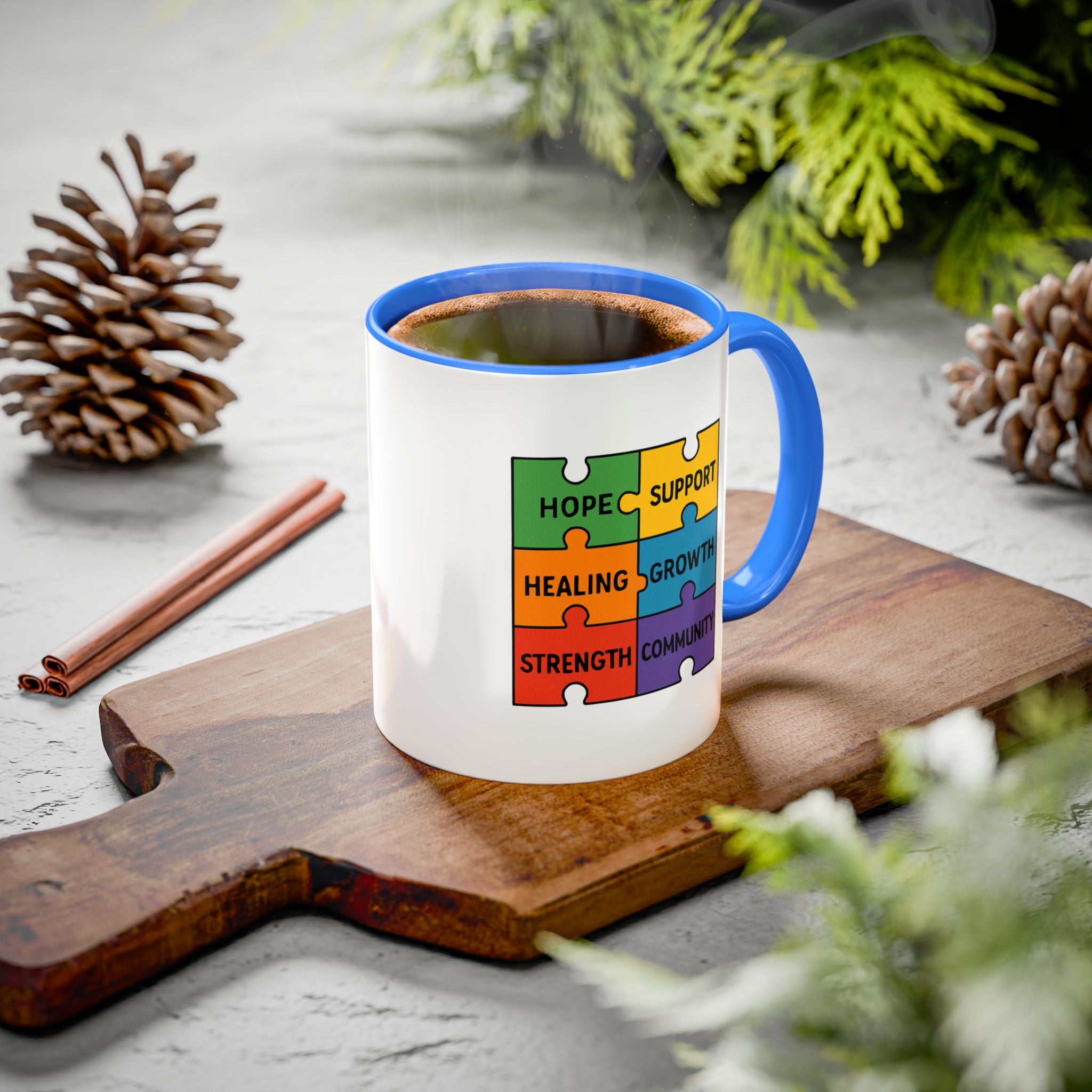 Recovery Support Mug — "Stay Sober, Stay Inspired" (11oz & 15oz)
