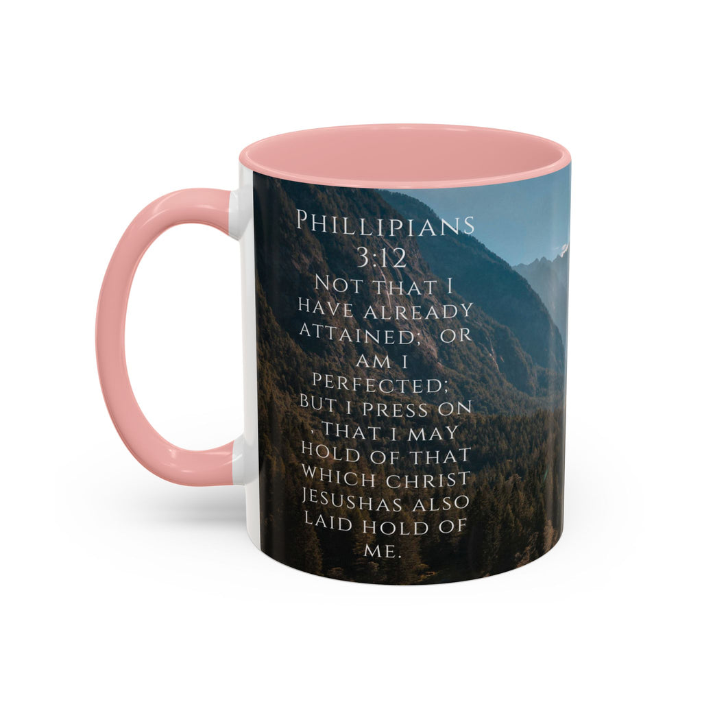Philippians Bible Verse Mountain Mug – Ceramic Accent Cup