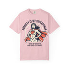 Sobriety Is My Superpower T-Shirt — Women's Recovery Hero Graphic Tee