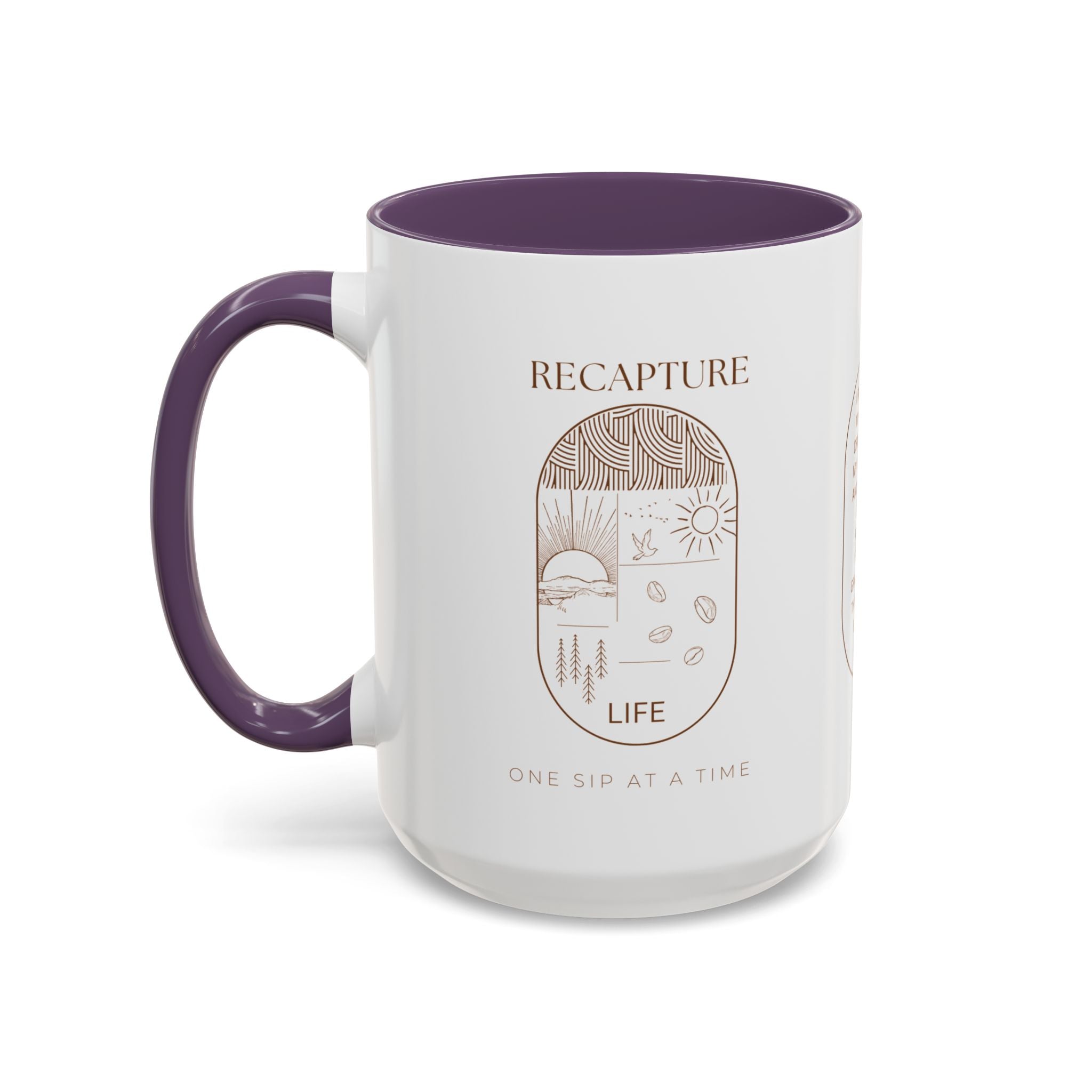 Thankful for Being Sober Recovery Accent Coffee Mug