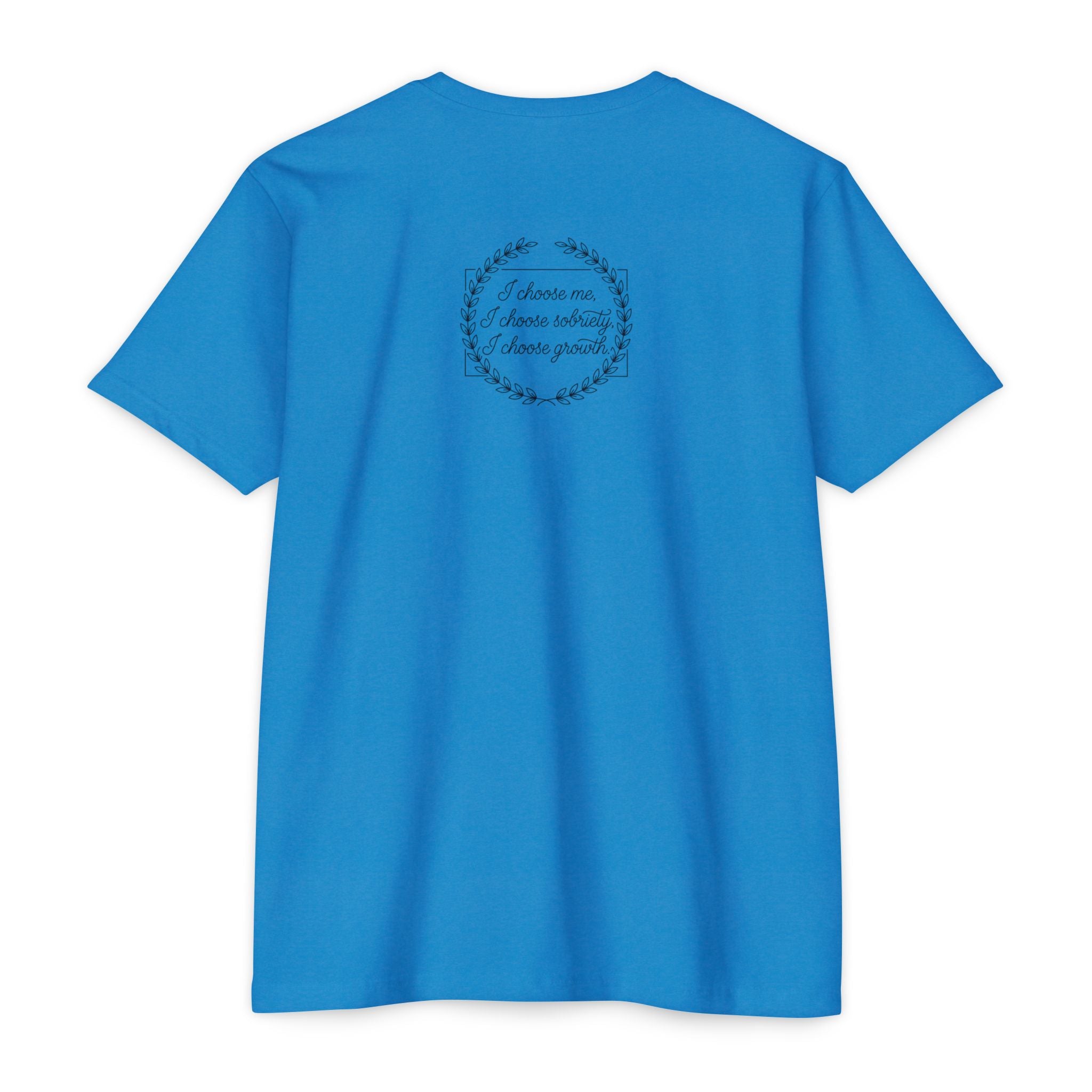 Sobriety And Self-Growth Yoga T-Shirt – Mindful Quote