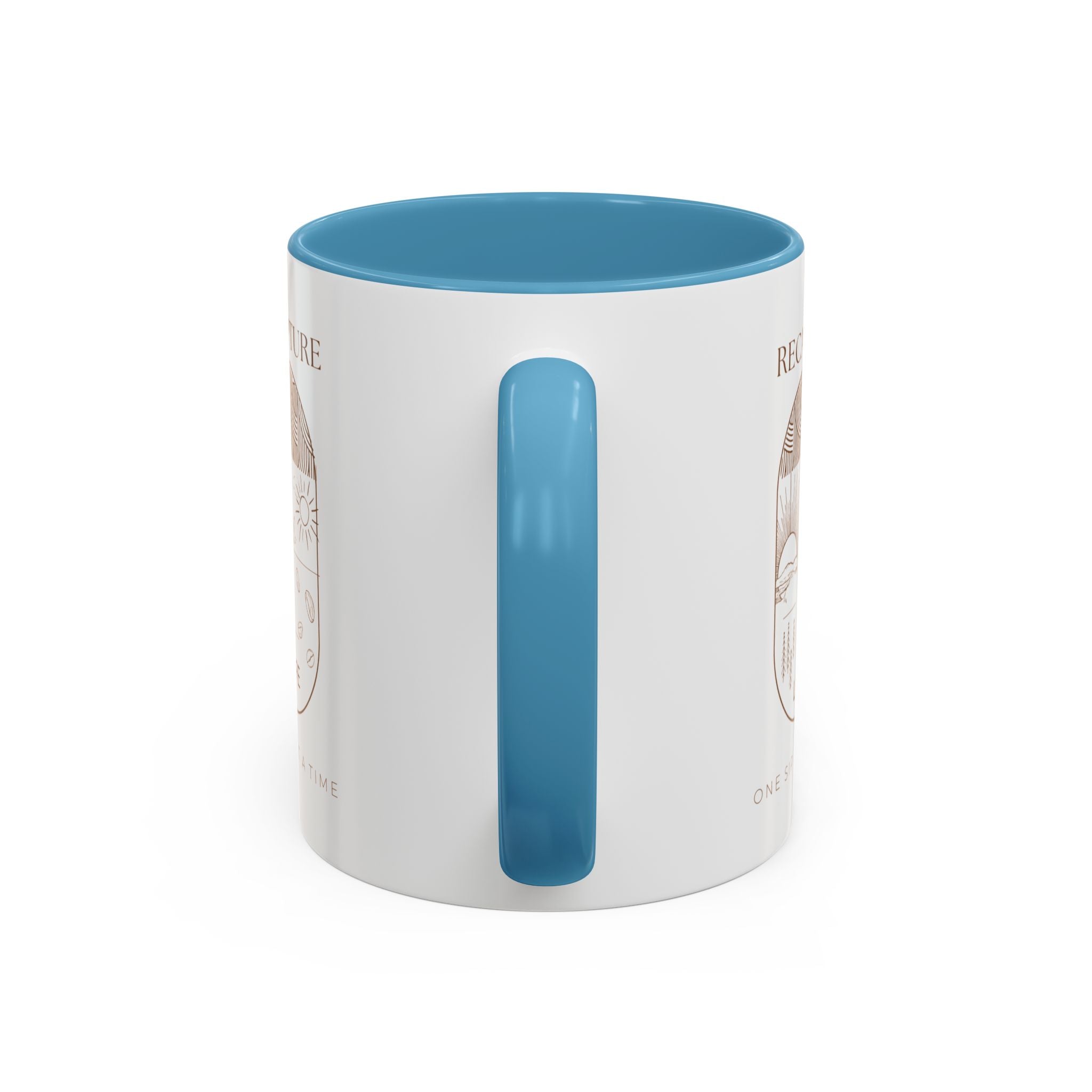 Thankful for Being Sober Recovery Accent Coffee Mug