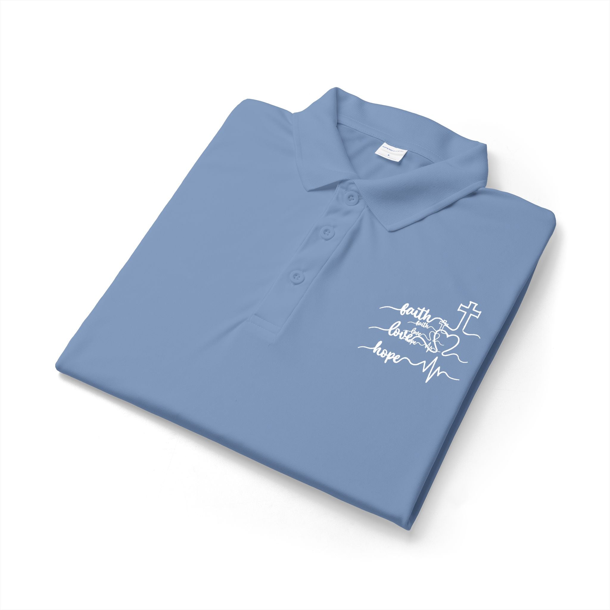 Faith Heartbeat Christian Polo Shirt – Lightweight Performance