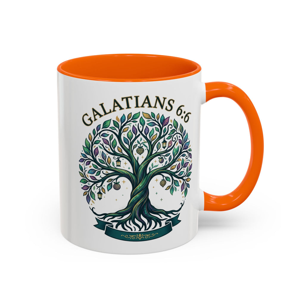 With Godliness There Is Contentment Christian Mug