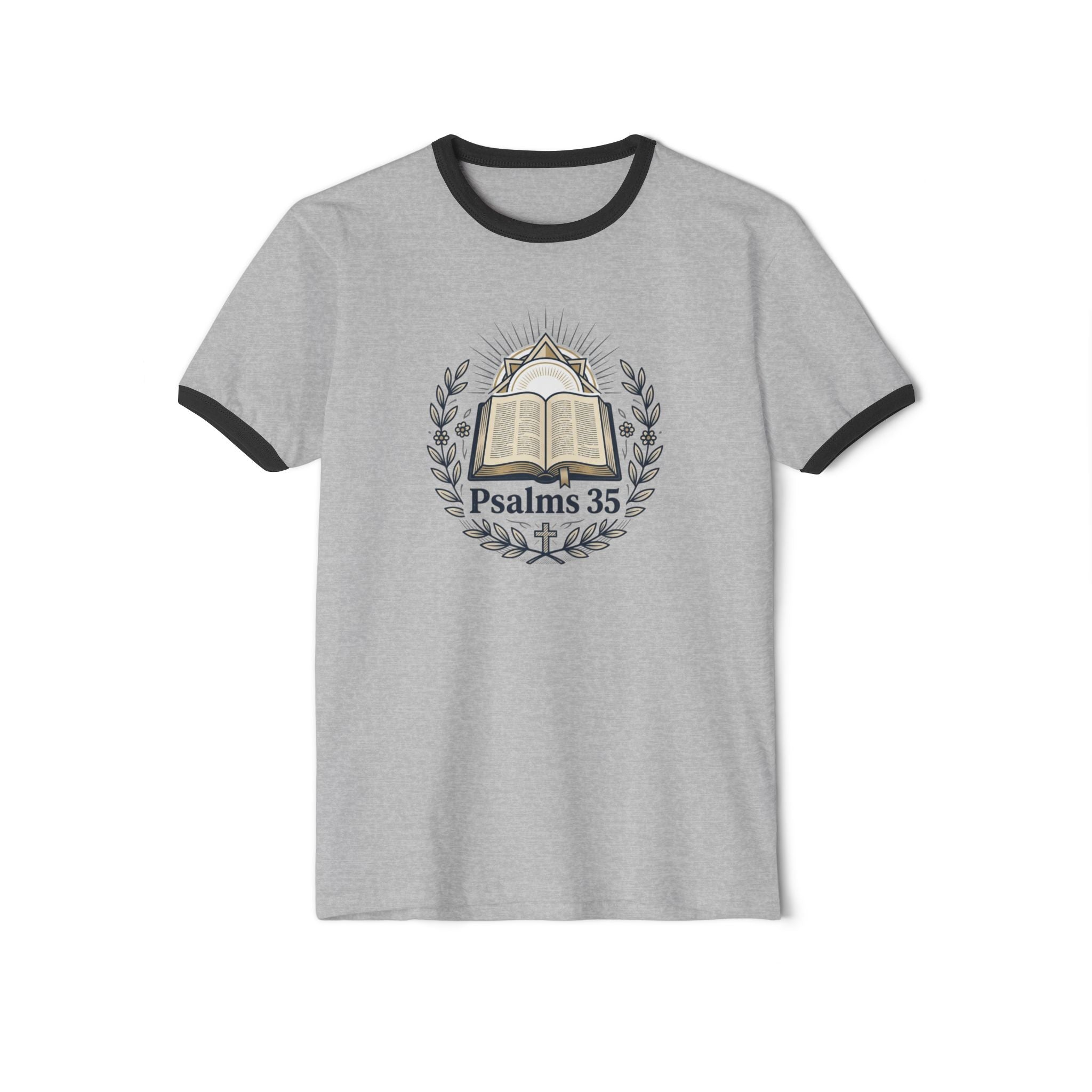 “God Goes With You” Christian Cotton Ringer T-Shirt