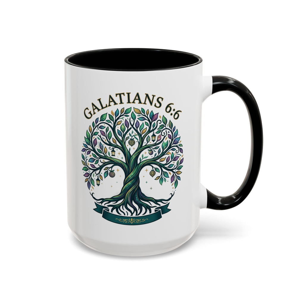 With Godliness There Is Contentment Christian Mug