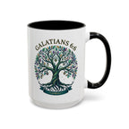 With Godliness There Is Contentment Christian Mug