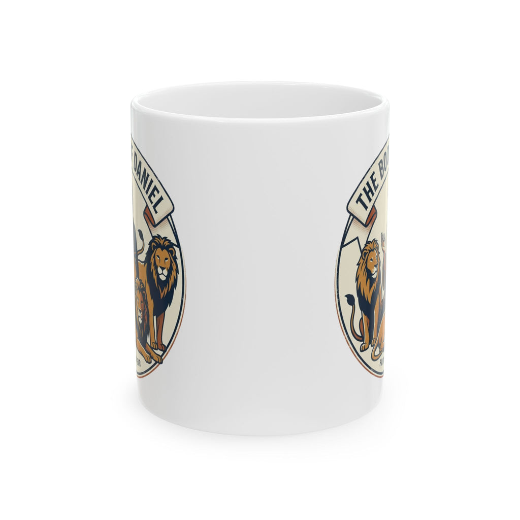 Vintage Lion Crest Ceramic Coffee Mug