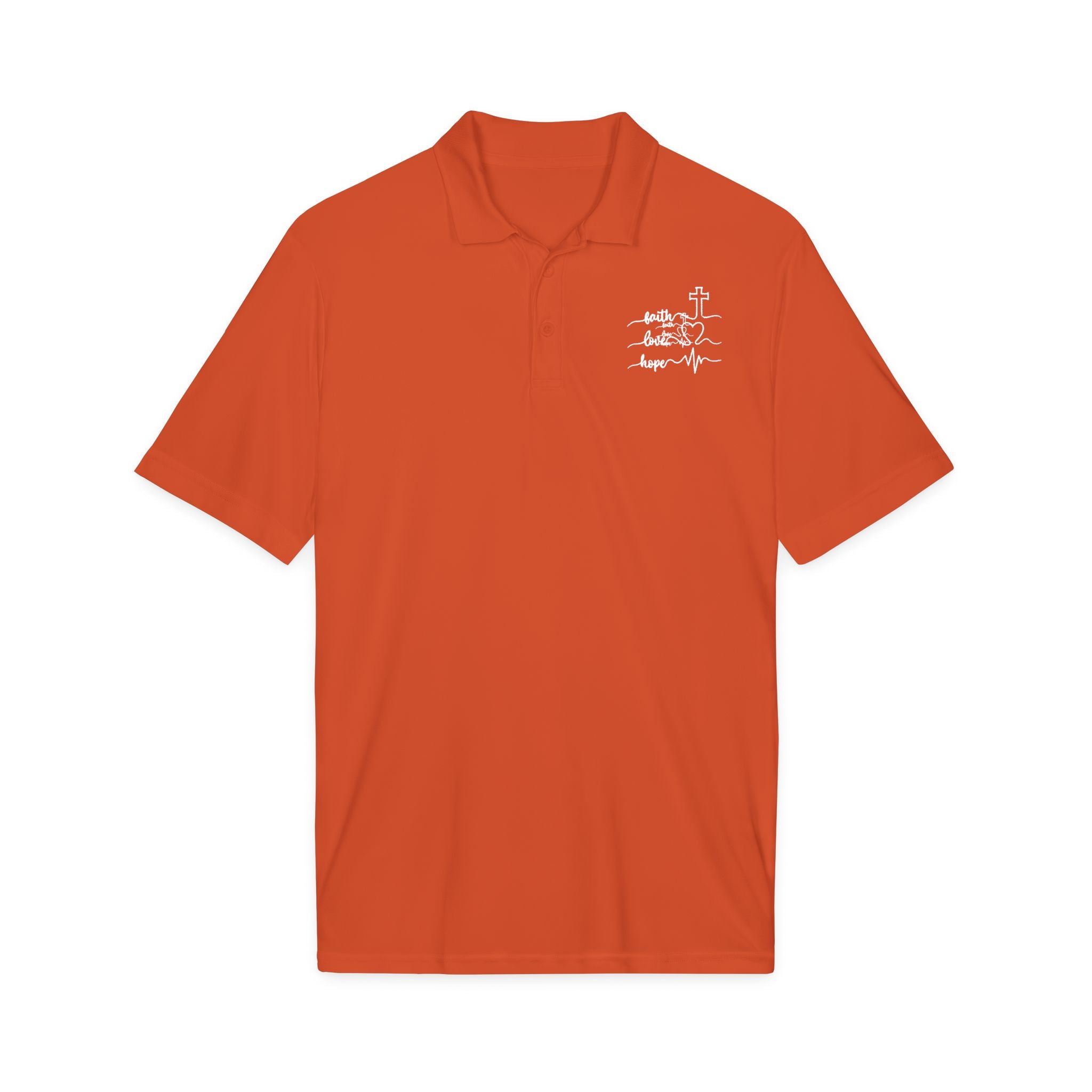 Faith Heartbeat Christian Polo Shirt – Lightweight Performance