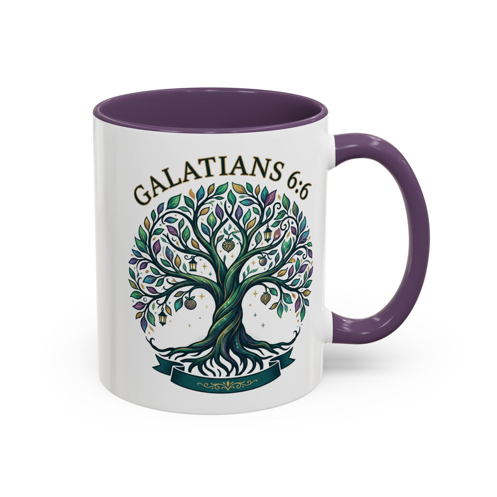 With Godliness There Is Contentment Christian Mug