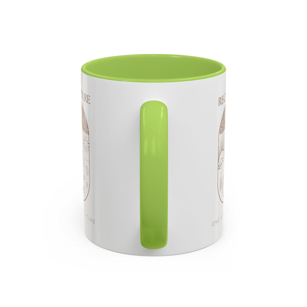Thankful for Being Sober Recovery Accent Coffee Mug