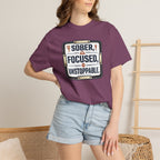 Sober Focused Unstoppable Graphic Tee – Relaxed Fit