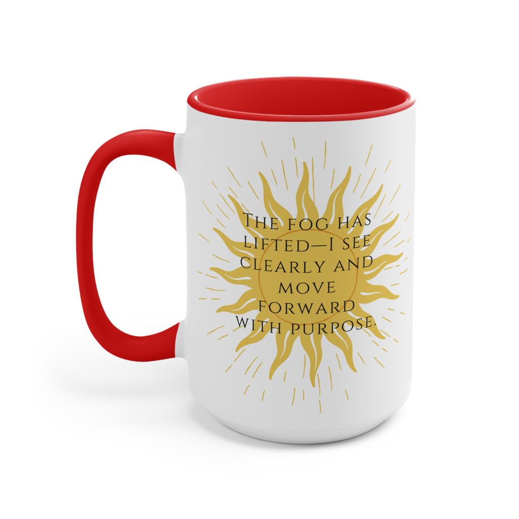 Sober Clarity Ceramic Accent Mug – Mindful Daily Reminder