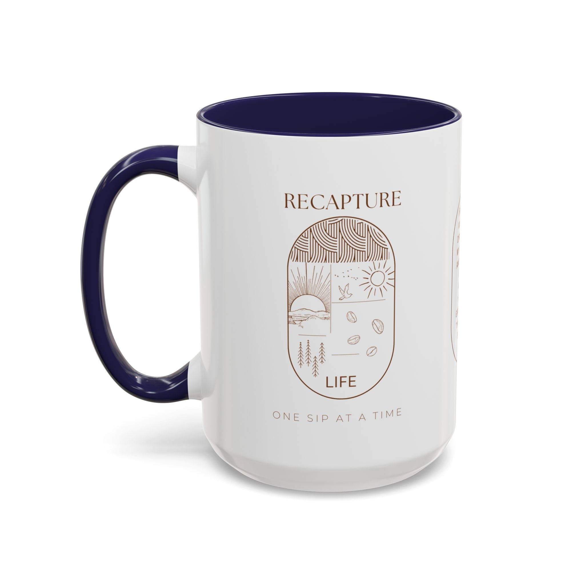 Thankful for Being Sober Recovery Accent Coffee Mug