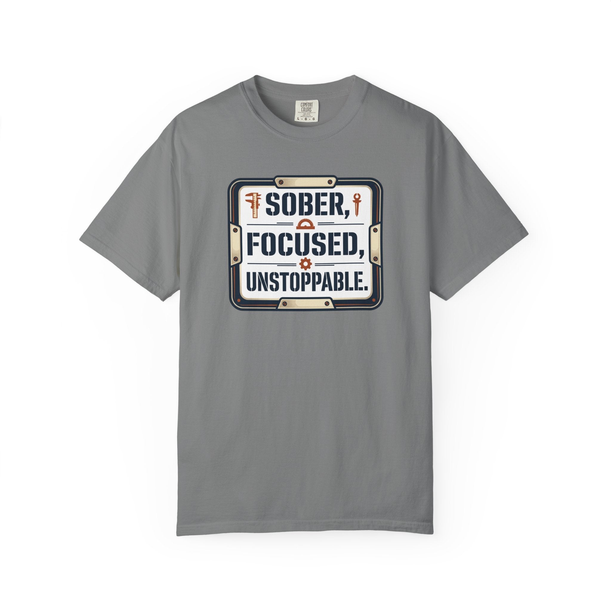 Sober Focused Unstoppable Graphic Tee – Relaxed Fit