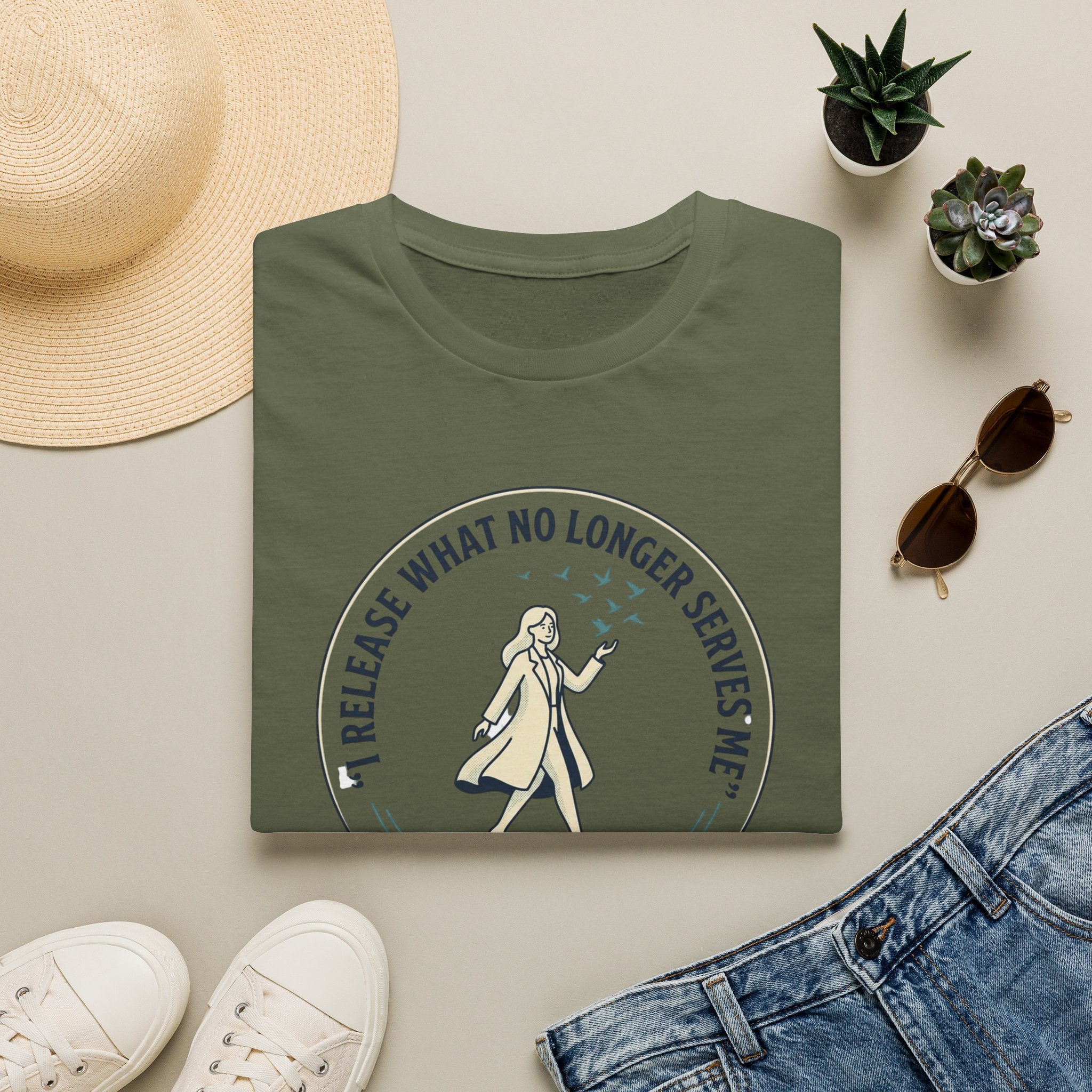 Release What No Longer Serves Me Mindful Cotton T-Shirt