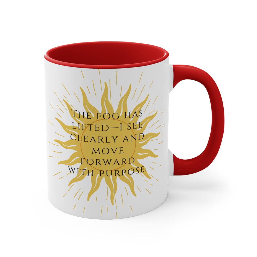 Sober Clarity Ceramic Accent Mug – Mindful Daily Reminder