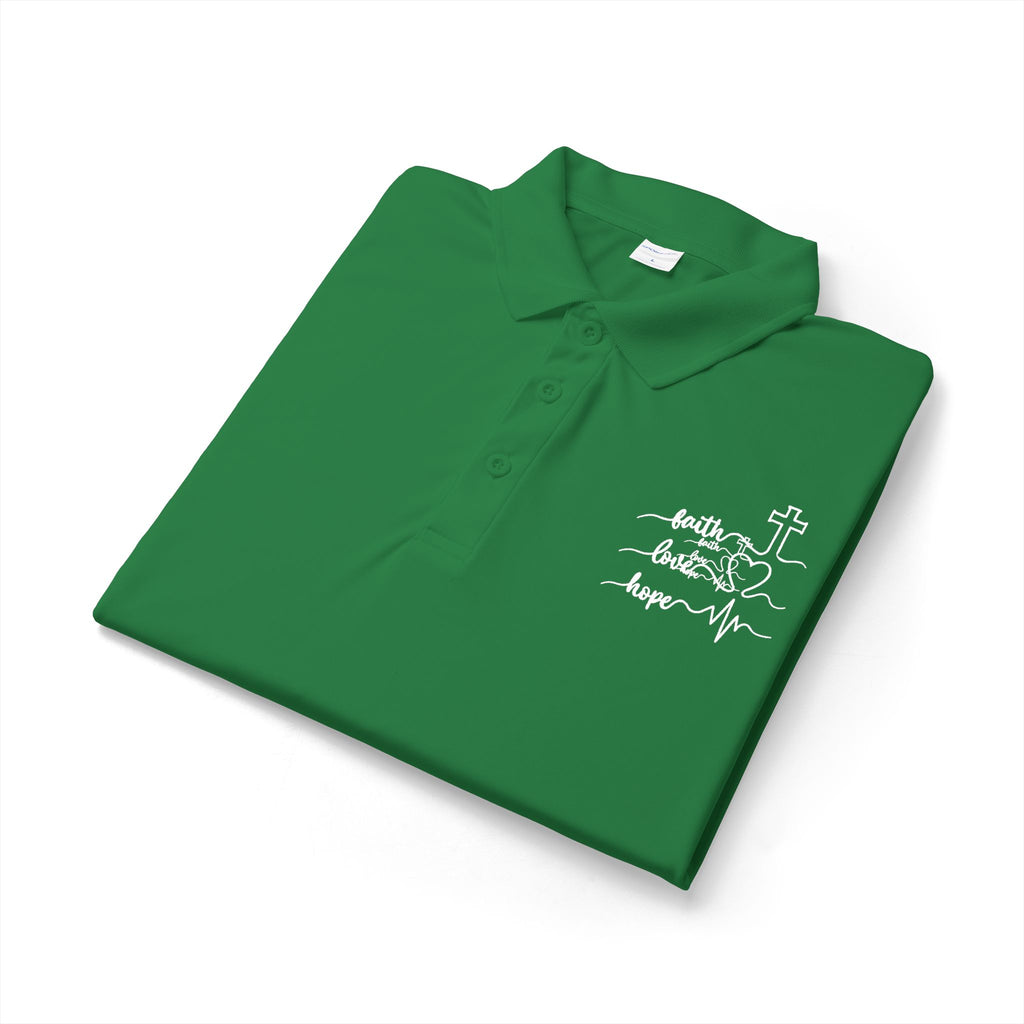 Faith Heartbeat Christian Polo Shirt – Lightweight Performance