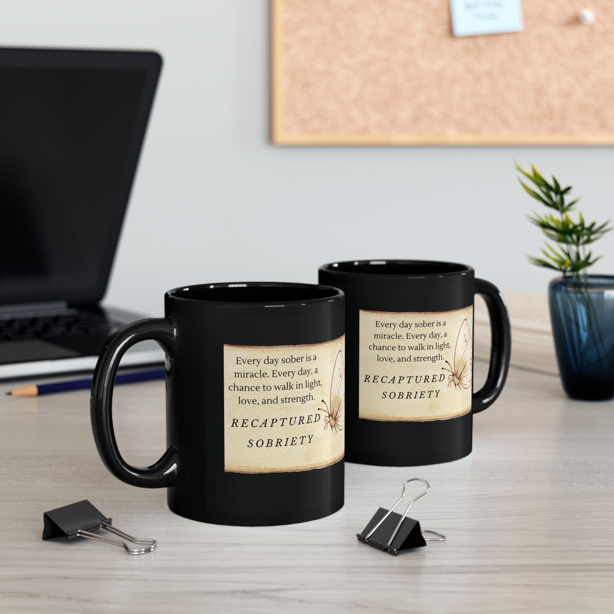 Sobriety Reminder Ceramic Mug – Inspirational Quote