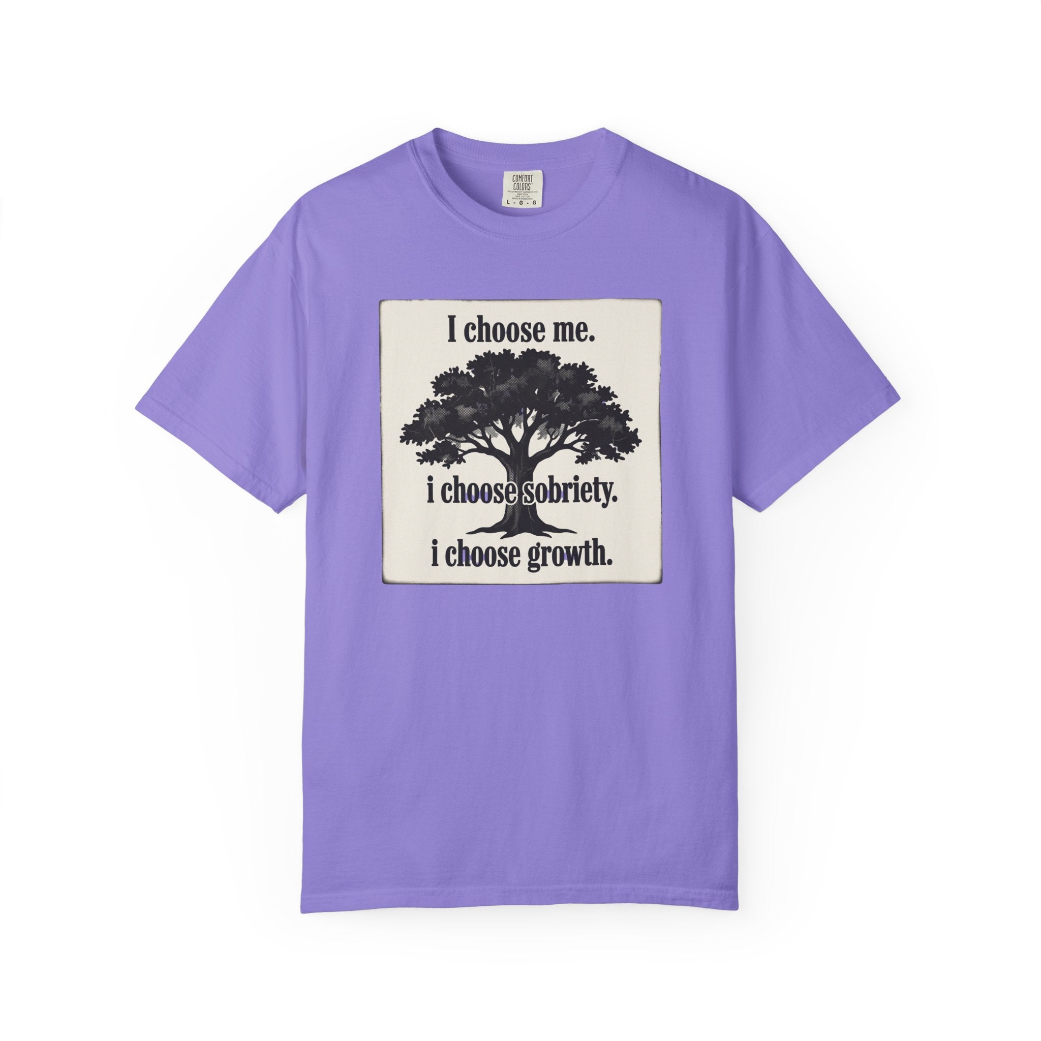 Sobriety Recovery T-Shirt – I Choose Me Tree Design