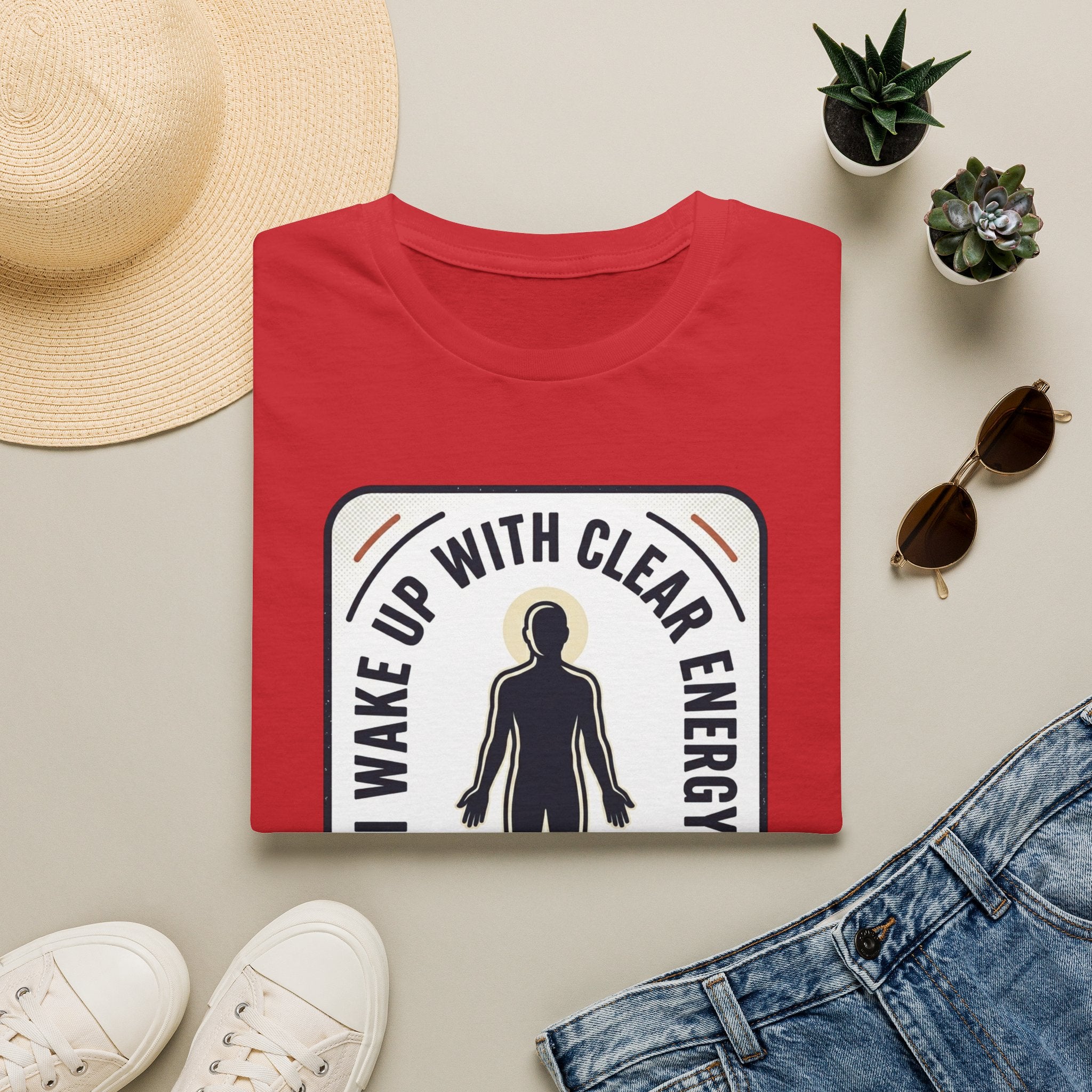 I Wake Up With Clear Energy Mindful Graphic T-Shirt