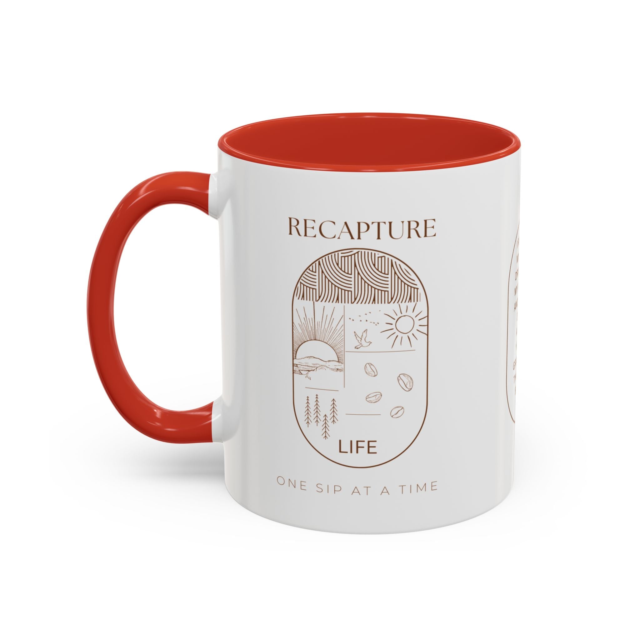 Thankful for Being Sober Recovery Accent Coffee Mug