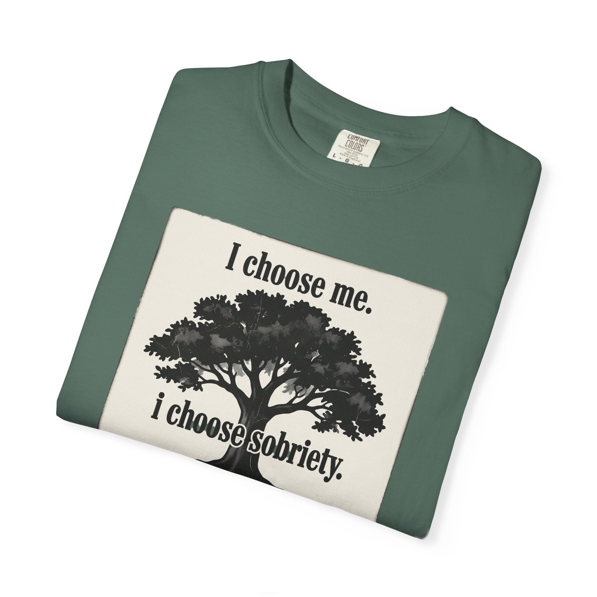 Sobriety Recovery T-Shirt – I Choose Me Tree Design