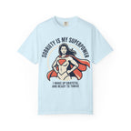 Sobriety Is My Superpower T-Shirt — Women's Recovery Hero Graphic Tee