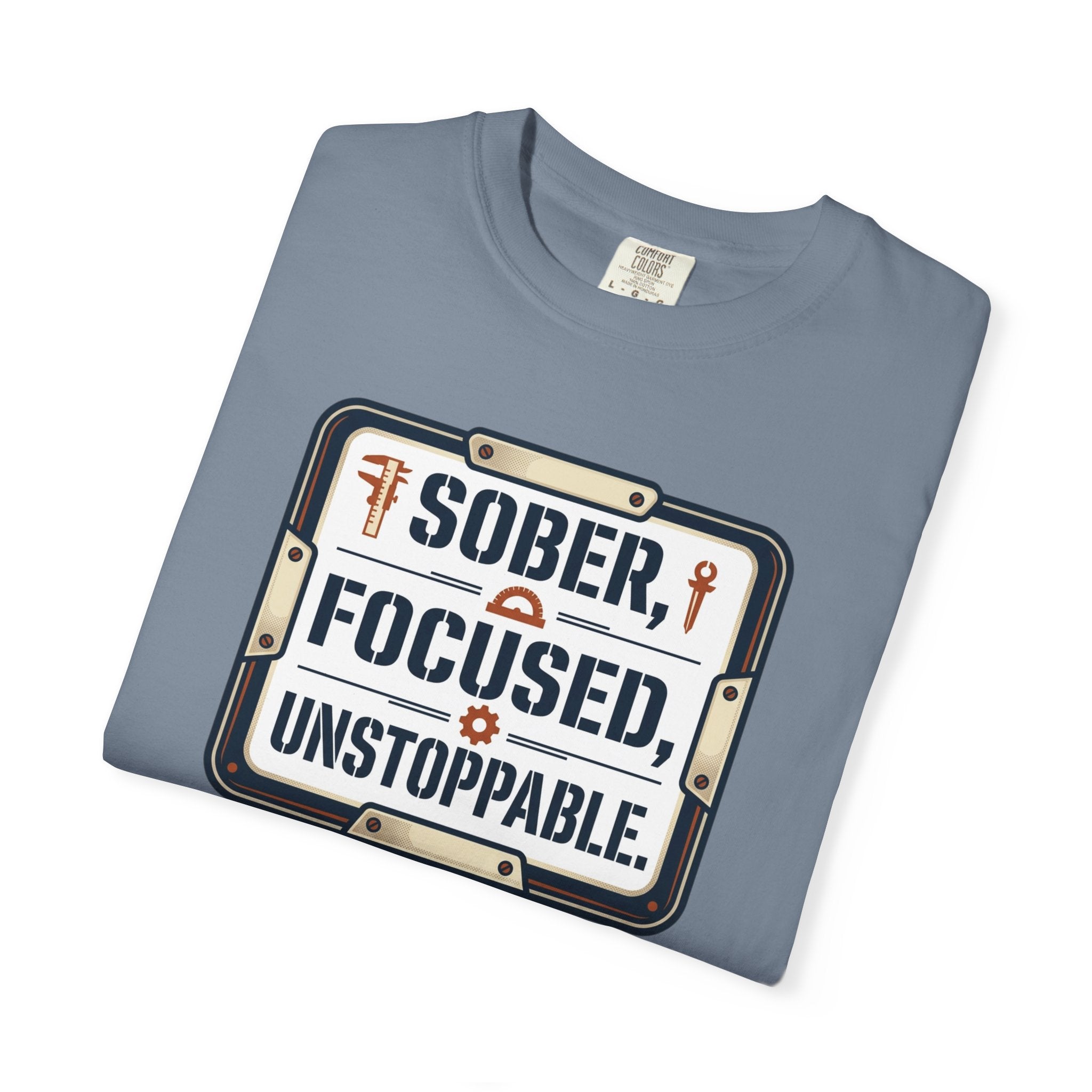 Sober Focused Unstoppable Graphic Tee – Relaxed Fit