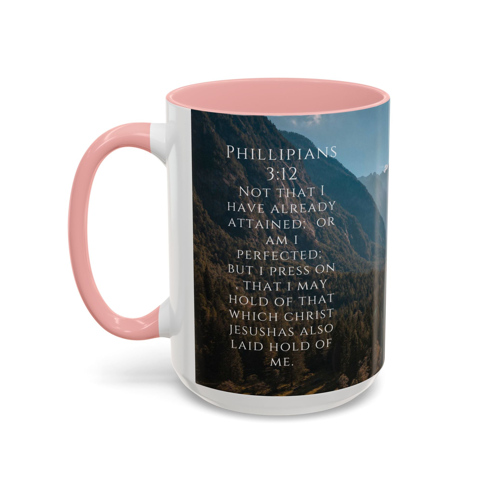Philippians Bible Verse Mountain Mug – Ceramic Accent Cup