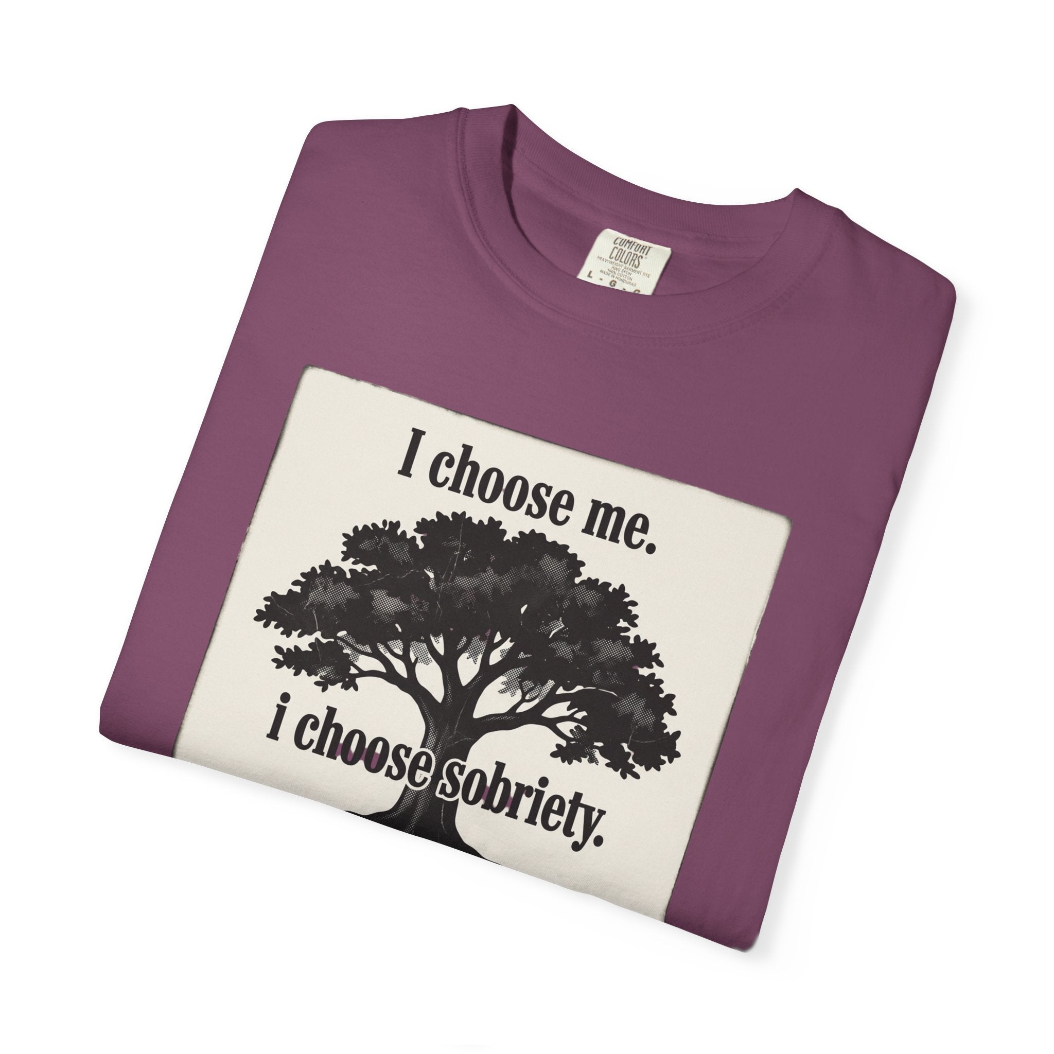 Sobriety Recovery T-Shirt – I Choose Me Tree Design