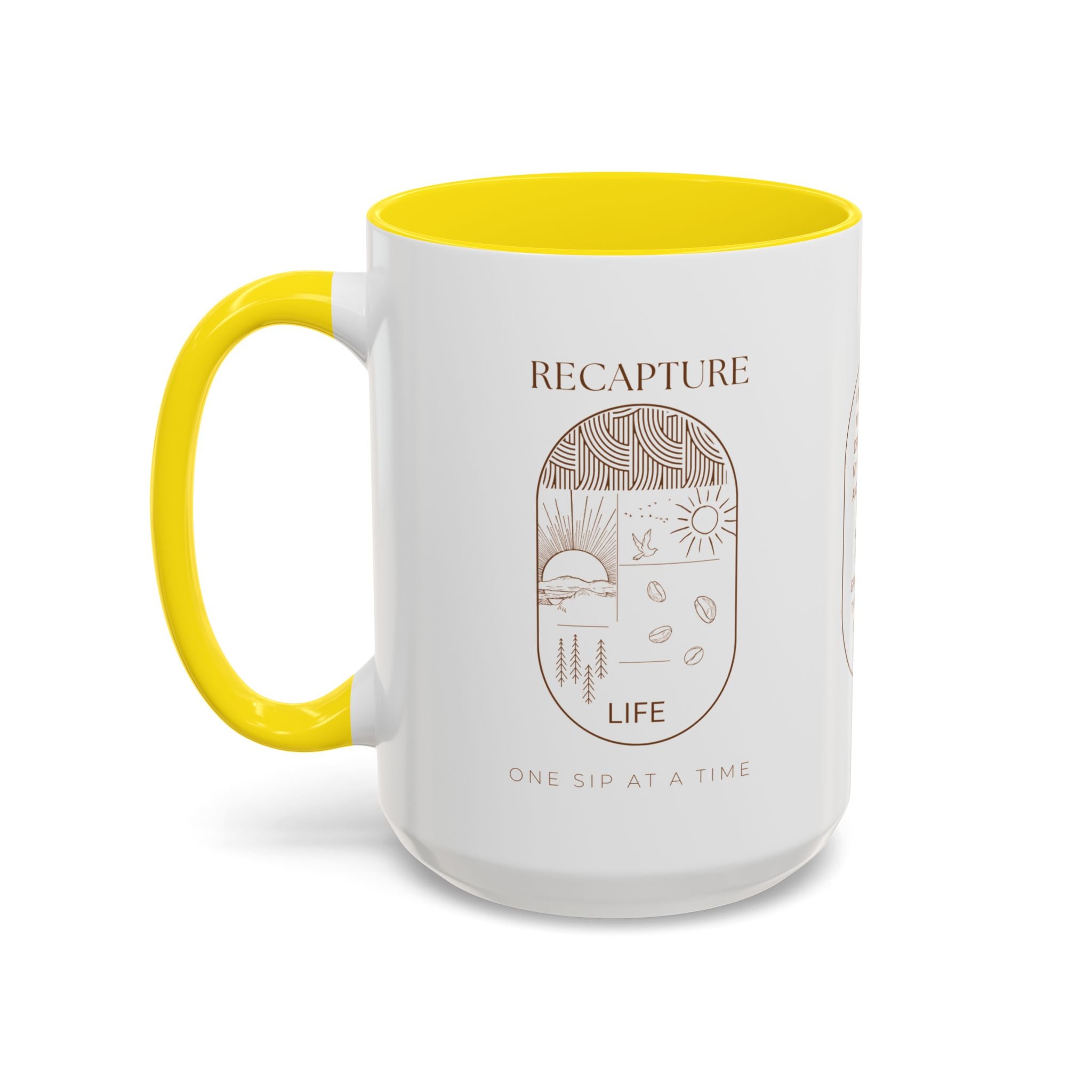Thankful for Being Sober Recovery Accent Coffee Mug