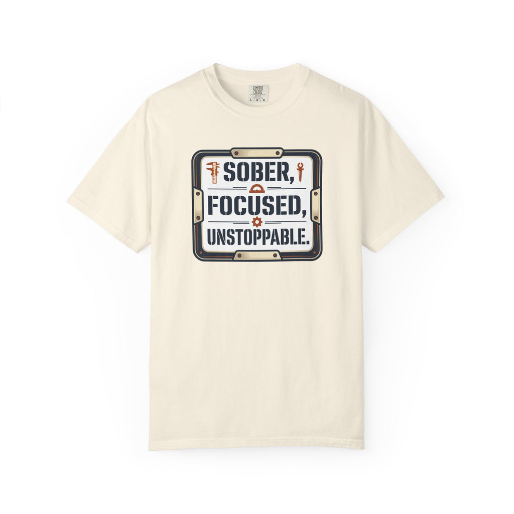 Sober Focused Unstoppable Graphic Tee – Relaxed Fit